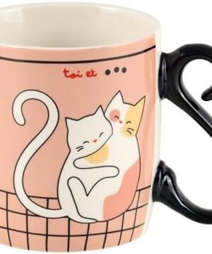 Mug HOUBA « Chat Calinou », Derrière la porte