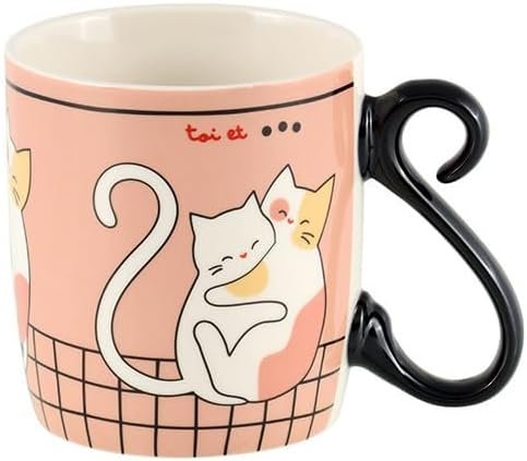 Mug HOUBA « Chat Calinou », Derrière la porte