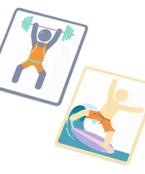 Alternative view of Jeu éducatif Reproduire les postures avec un pantin articulé, DJECO