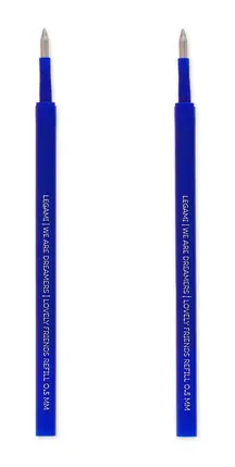 Lot de 2 recharges pour stylo gel Lovely Friends Encre bleue, Legami