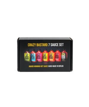 Alternative view of Coffret de 7 Sauces Piquantes Crazy Bastard's 7 × 100 ml, Crazy Bastard Sauce