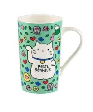 Mug XXL « Chat Bonheur », Derrière la porte