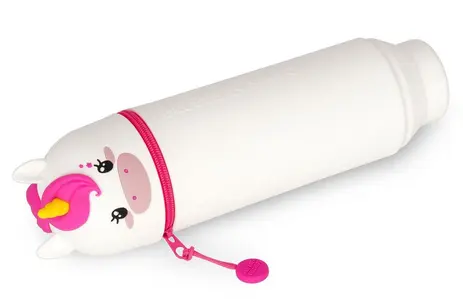 Trousse à crayons en silicone 2 en 1 Kawaii Licorne, Legami – Image 3