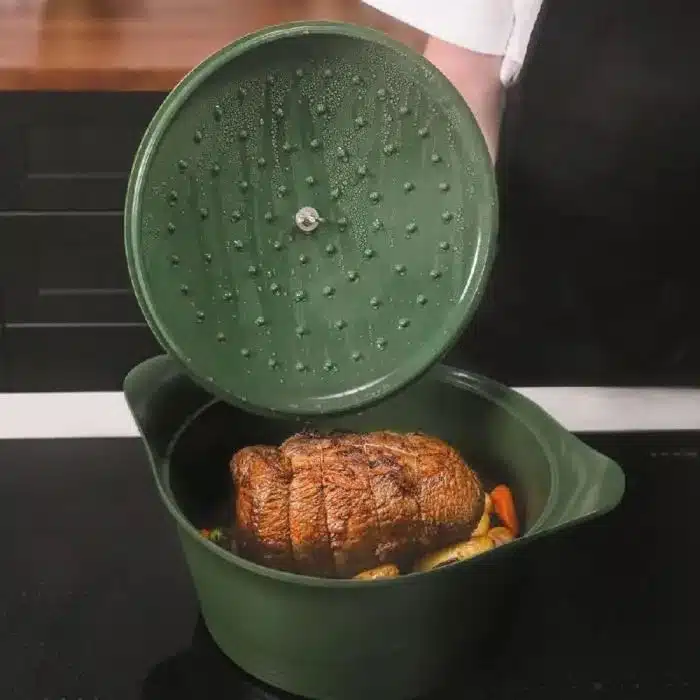 L'Incroyable Cocotte 24 cm Revêtement céramique Fougère, Cookut – Image 3