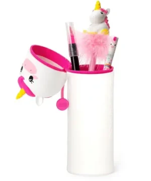 Trousse à crayons en silicone 2 en 1 Kawaii Licorne, Legami