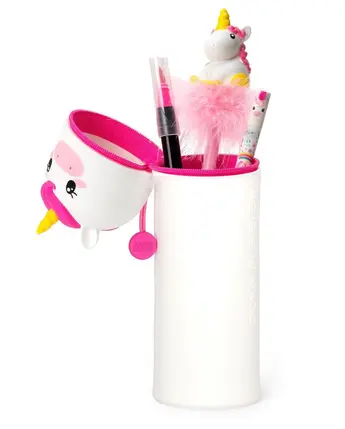 Trousse à crayons en silicone 2 en 1 Kawaii Licorne, Legami