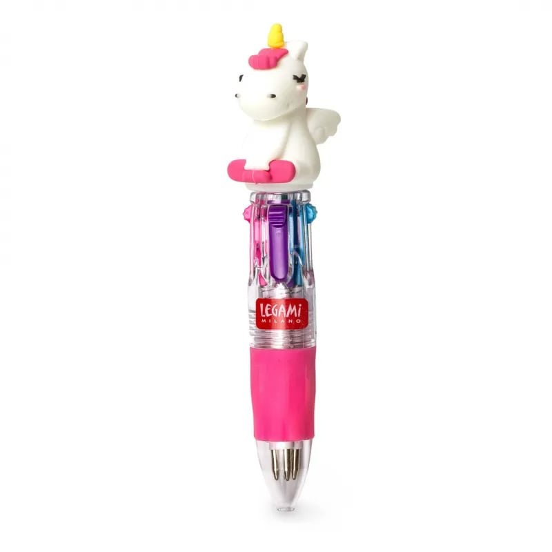 Mini stylo à bille 4 couleurs Licorne, Legami – Image 2