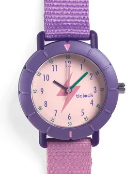 Montre Purple Flash – Montre enfant à quartz, DJECO