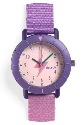 Montre Purple Flash – Montre enfant à quartz, DJECO