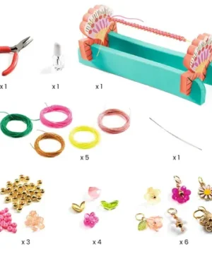 Alternative view of Coffret créatif Bracelets Macramé Roses, DJECO