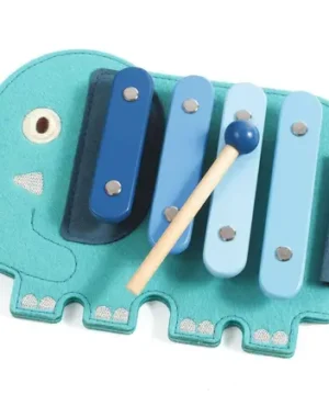 Softixylo – Xylophone en bois et feutrine, DJECO