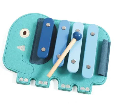 Softixylo – Xylophone en bois et feutrine, DJECO