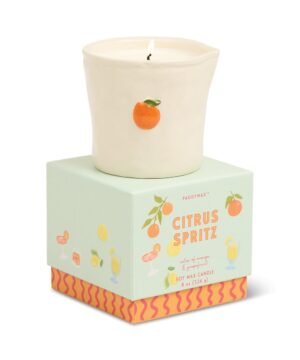 Bougie Parfumée Bistro Citrus Spritz 226 g Céramique Orange, PaddyWax