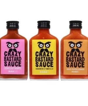 Coffret de 3 Sauces Piquantes Crazy Bastard's 3 × 100 ml, Crazy Bastard Sauce