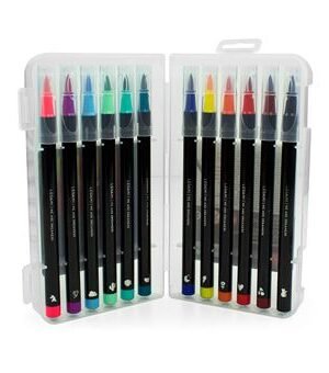 Coffret créatif de 12 feutres pinceaux, Legami