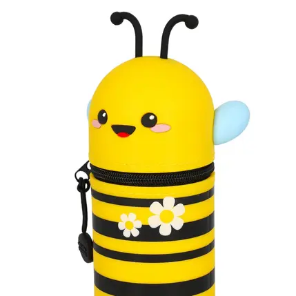 Trousse à crayons en silicone 2 en 1 Kawaii Abeille, Legami – Image 4