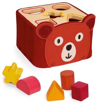 Softishape Boîte à formes en bois et feutrine, DJECO – Image 2