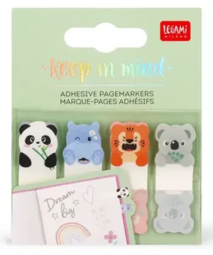Marque-pages adhésifs Keep in Mind Cute Animals, Legami