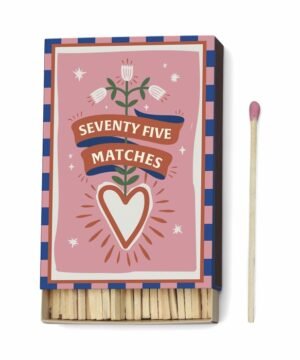 Boîte de 75 Allumettes Cœur, PaddyWax