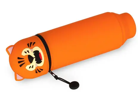 Trousse à crayons en silicone 2 en 1 Kawaii Tigre, Legami – Image 2