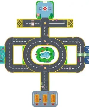 Puzzle Up Ville Géante 33 pièces Crazy Motors, DJECO