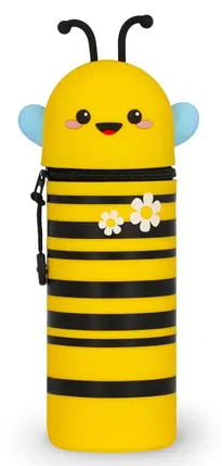Trousse à crayons en silicone 2 en 1 Kawaii Abeille, Legami – Image 2