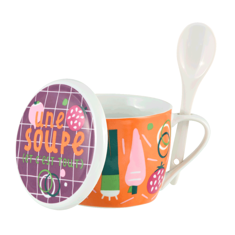 Bol à soupe en porcelaine « Bortsch » avec couvercle, Derrière la porte – Image 2