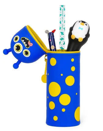 Trousse à crayons en silicone 2 en 1 Kawaii Monstre, Legami