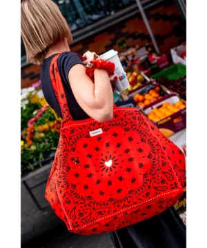 Cabas XXL Bandana Rouge, Mon Petit Léon