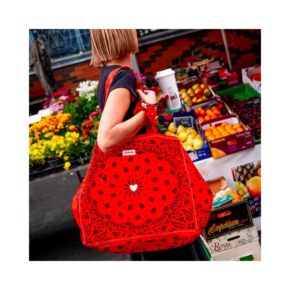 Cabas XXL Bandana Rouge, Mon Petit Léon – Image 2