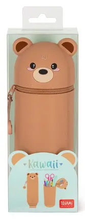 Trousse à crayons en silicone 2 en 1 Kawaii Ours Teddy, Legami – Image 2