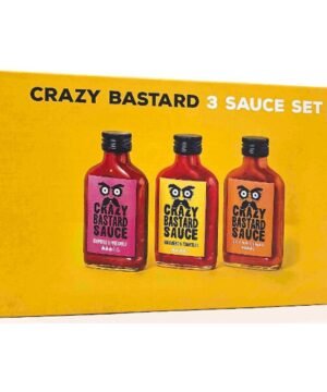 Alternative view of Coffret de 3 Sauces Piquantes Crazy Bastard's 3 × 100 ml, Crazy Bastard Sauce