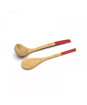 Set cuillère et louche en bois Passion, Cookut