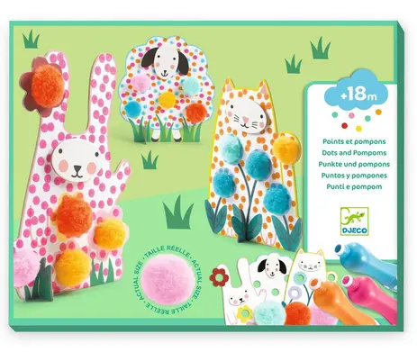 Coffret créatif Des points et des pompons dans l'herbe, DJECO – Image 2