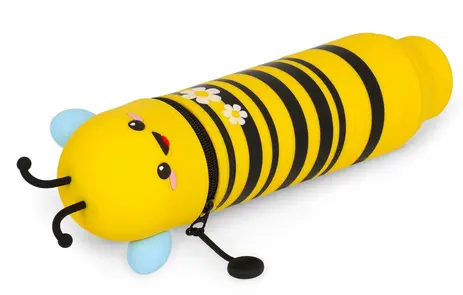 Trousse à crayons en silicone 2 en 1 Kawaii Abeille, Legami – Image 3