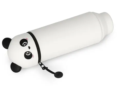 Trousse à crayons en silicone 2 en 1 Kawaii Panda, Legami