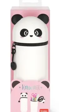 Alternative view of Trousse à crayons en silicone 2 en 1 Kawaii Panda, Legami