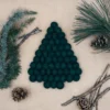 Dessous de Plat Sapin Vert en Laine Feutrée, New Heidi