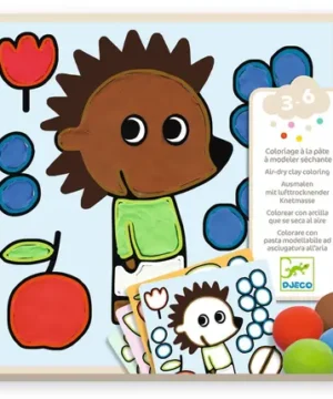 Coloriage à la pâte à modeler séchante Coquins du Jardin, DJECO