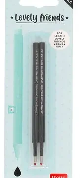 Alternative view of Lot de 2 recharges pour stylo gel Lovely Friends Encre noire, Legami