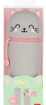 Alternative view of Trousse à crayons en silicone 2 en 1 Kawaii Kitty, Legami