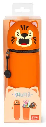 Trousse à crayons en silicone 2 en 1 Kawaii Tigre, Legami – Image 3