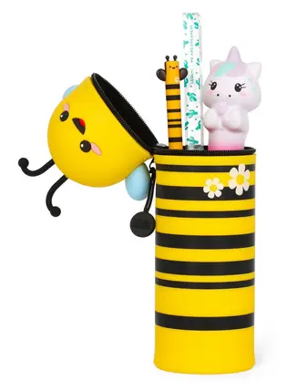 Trousse à crayons en silicone 2 en 1 Kawaii Abeille – Legami
