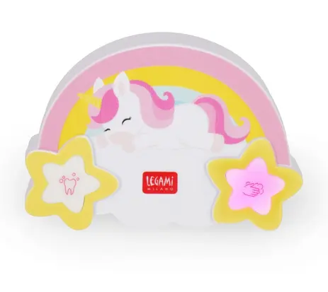 Minuterie à mains et dents Licorne, Legami