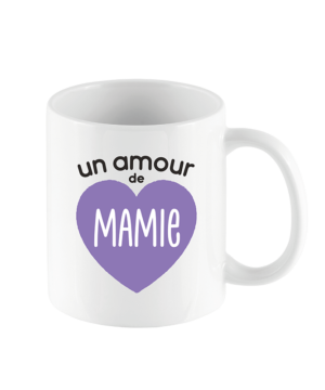 Mug « Un Amour de Mamie », Derrière la porte