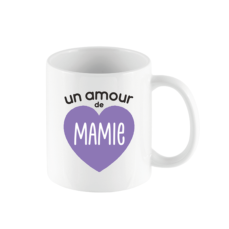 Mug « Un Amour de Mamie », Derrière la porte