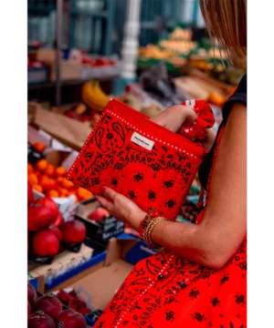 Pochette matelassée Bandana Rouge, Mon Petit Léon