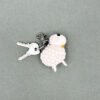 Porte-clé Mouton en Laine Feutrée Blanc, New Heidi