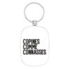 Porte-clés Copine comme connasse, Derrière la porte