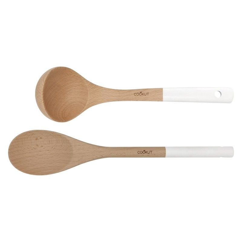 Ensemble d'ustensiles Cuillère en bois & Louche Polaire, Cookut